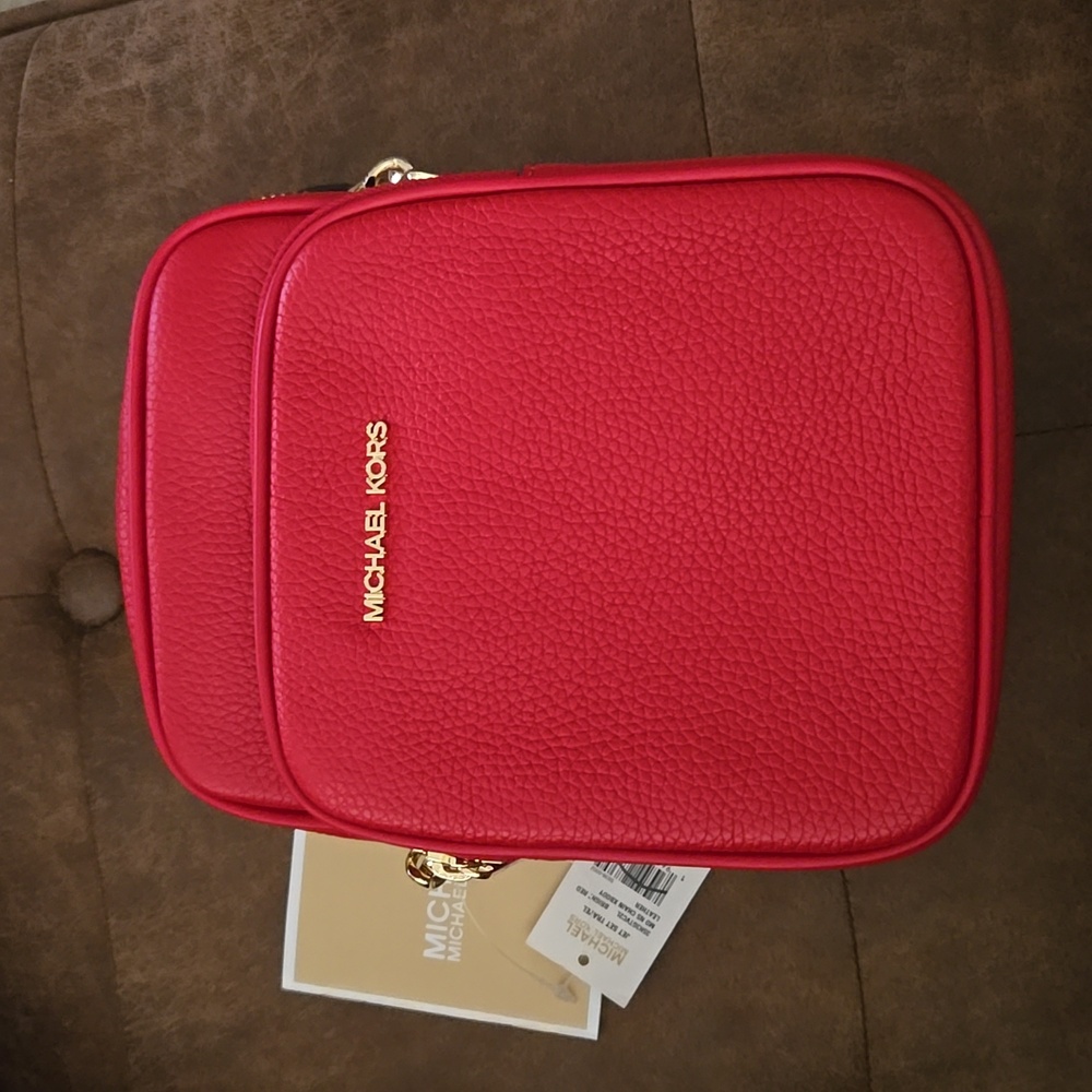 Michael Kors jet set chain crossbody leather bag